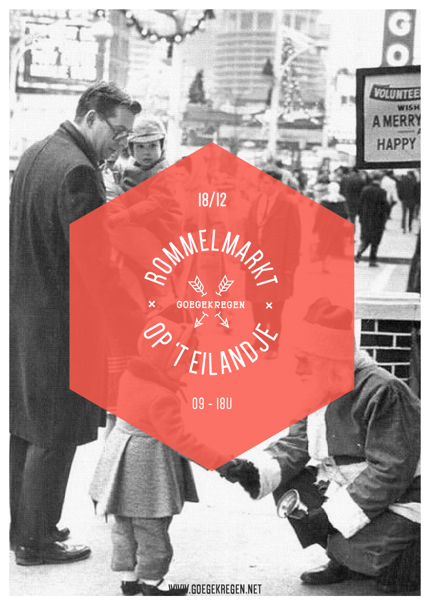 18/12 ROMMELMARKT OP ‘T EILANDJE /kersteditie