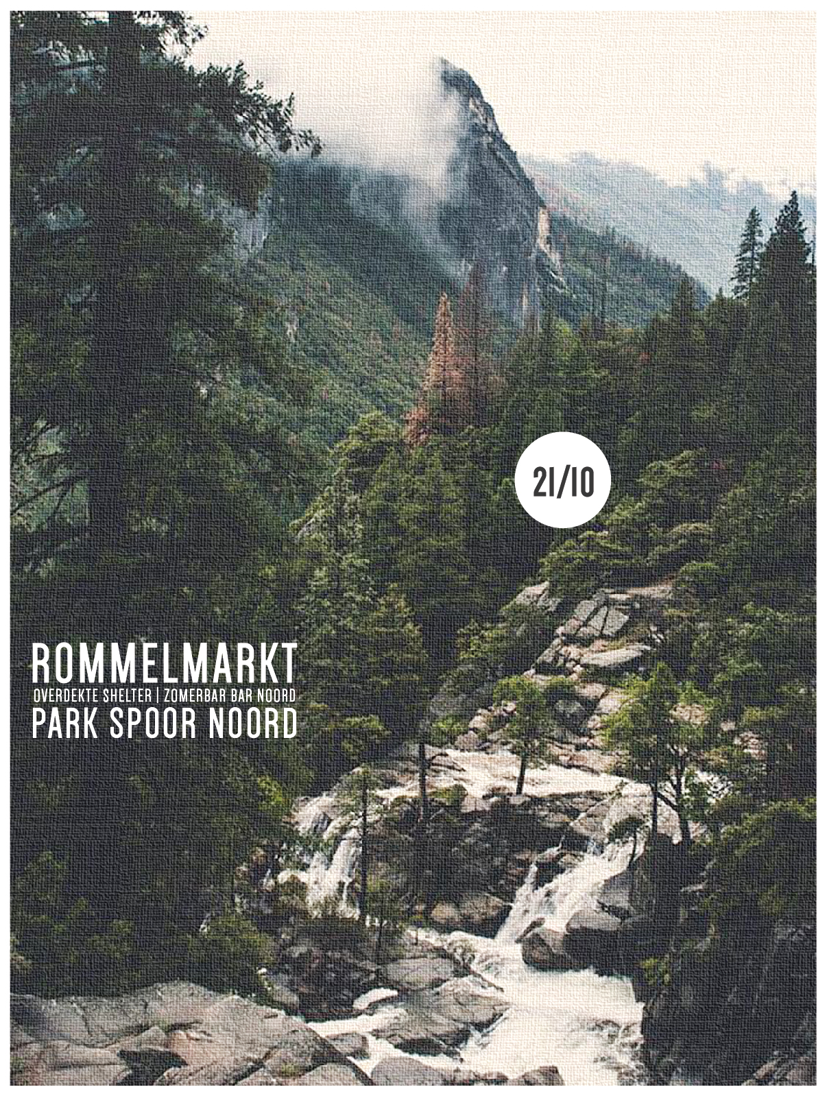 21/10 ROMMELMARKT SHELTER PARK SPOOR NOORD