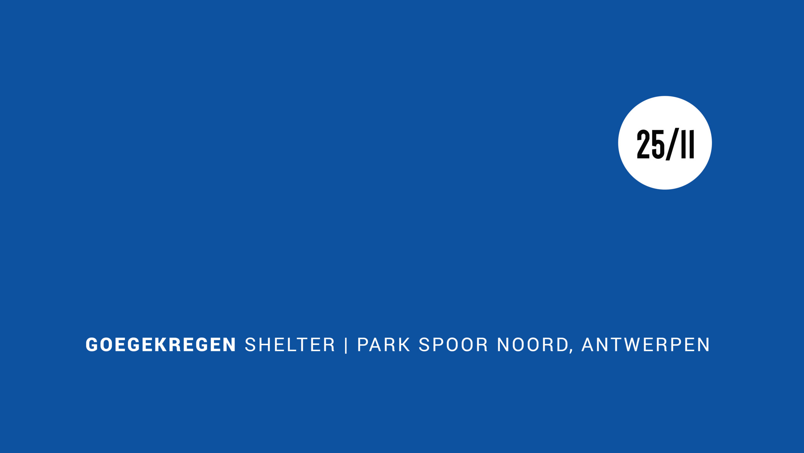 25/11 ROMMELMARKT SHELTER PARK SPOOR NOORD